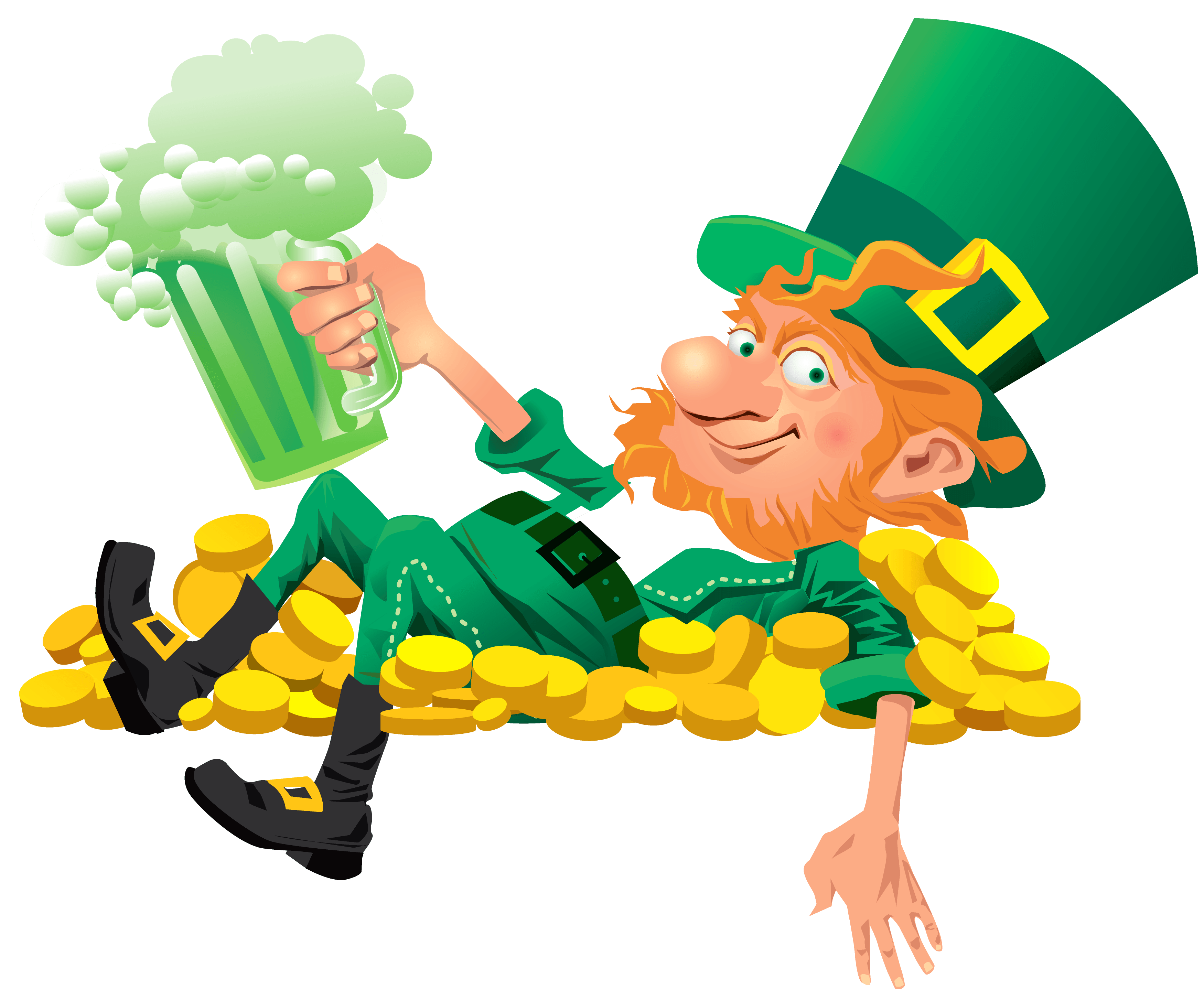 Wallpaper Cave Graphic Free - St Patrick's Day Leprechaun Beer , HD Wallpaper & Backgrounds