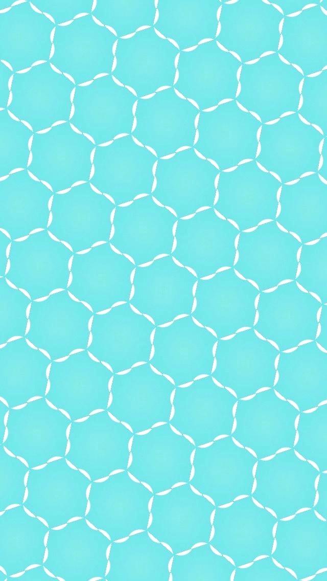 Blue Pattern Wallpaper Picturesque Simple Hexagonal - Chain-link Fencing , HD Wallpaper & Backgrounds