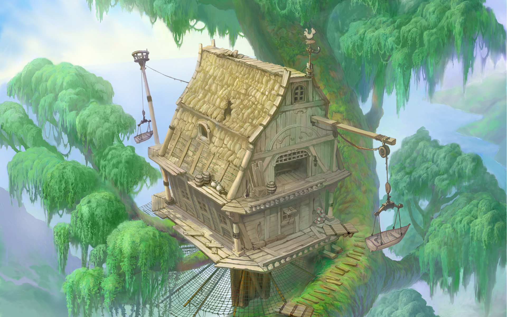 Treehouses, Trees, Kingdom Hearts, Tarzan, Video Games - Trees For Mobile Games , HD Wallpaper & Backgrounds