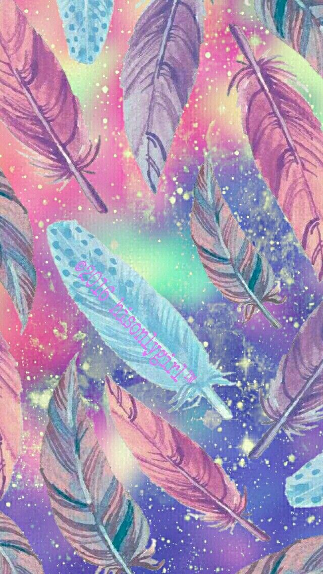 Falling Feathers Galaxy Iphone/android Wallpaper I - Feather Wallpaper For Android , HD Wallpaper & Backgrounds