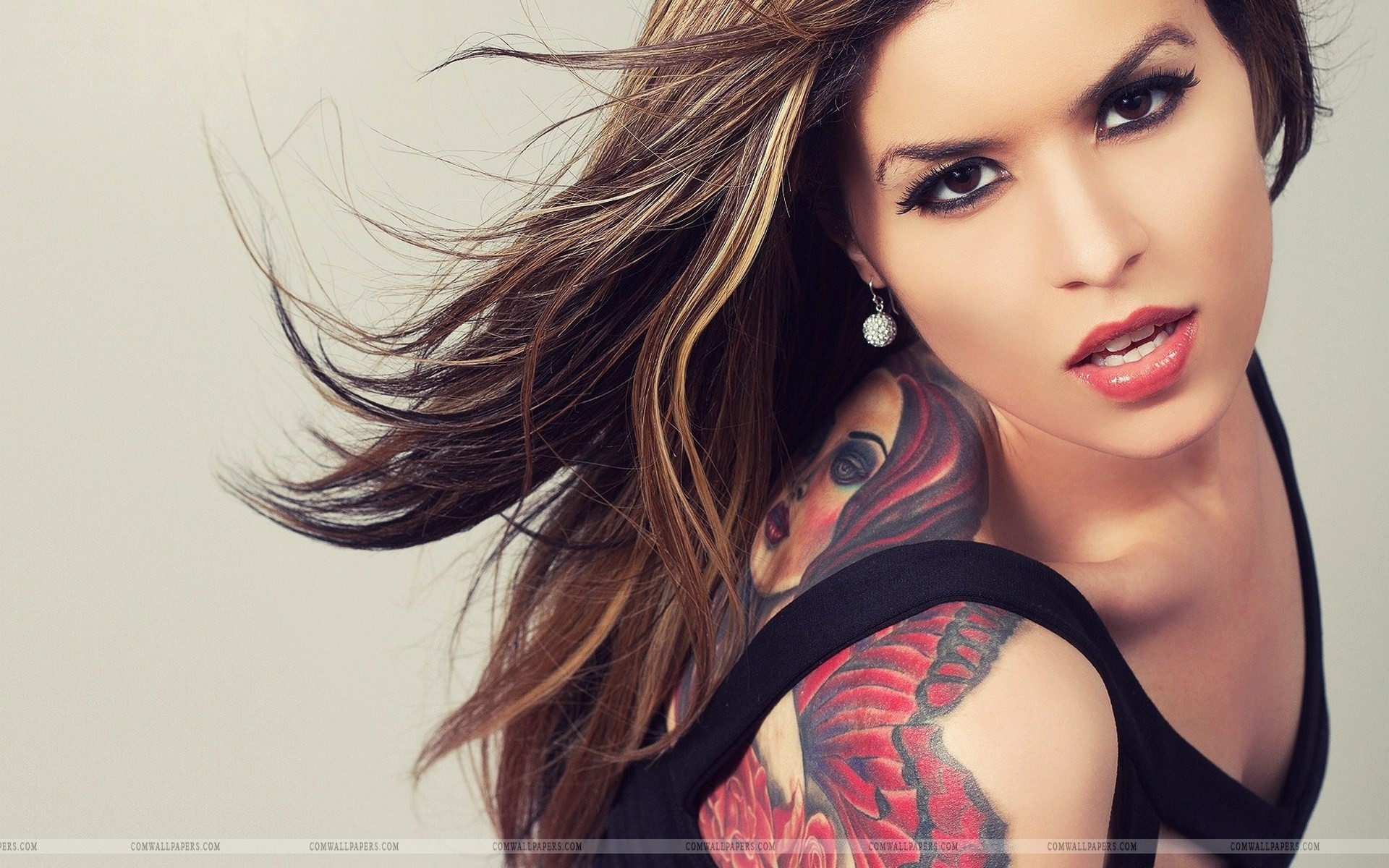 Beauty Tattoo Girl Fashion Wallpaper , HD Wallpaper & Backgrounds