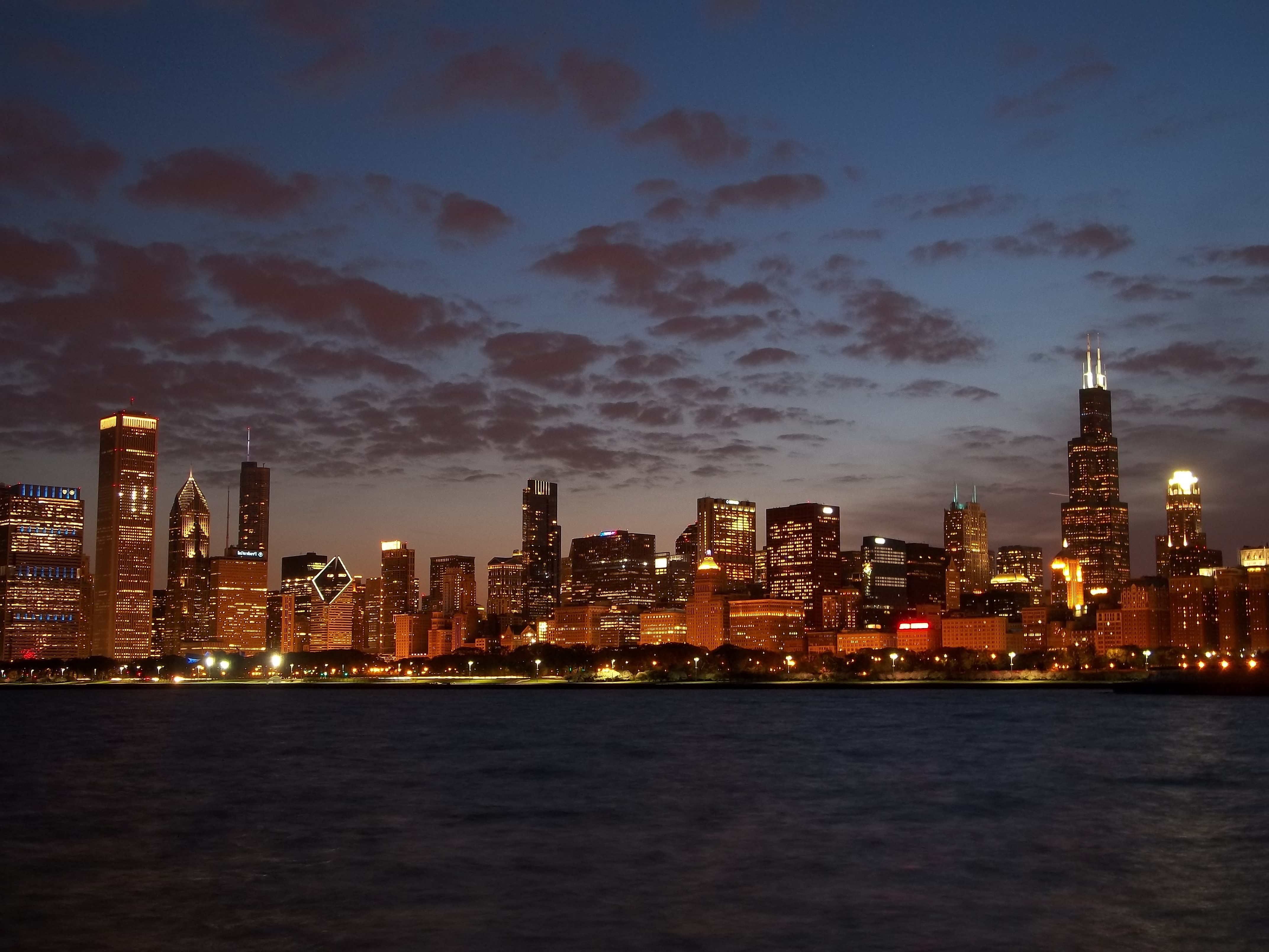 Cityscape City Landscape Chicago Wallpaper And Background - Chicago City Landscape , HD Wallpaper & Backgrounds