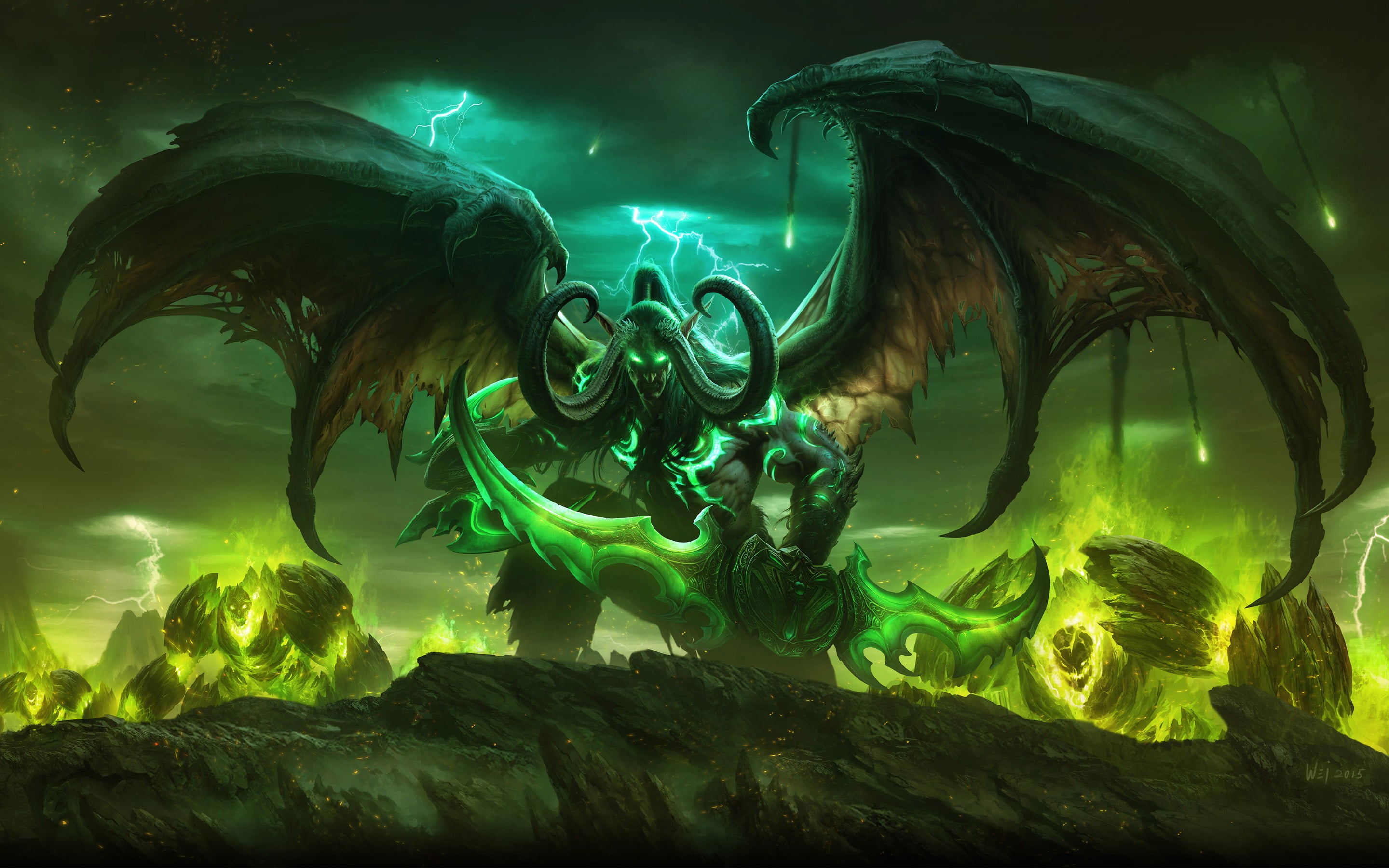 Dota 2 Terror Blade Illustration, World Of Warcraft, - World Of Warcraft Demon , HD Wallpaper & Backgrounds
