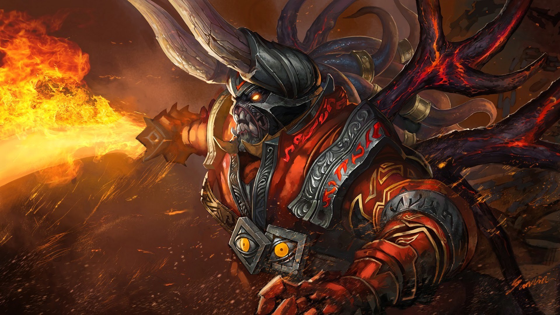 Doom Dota 2 , HD Wallpaper & Backgrounds