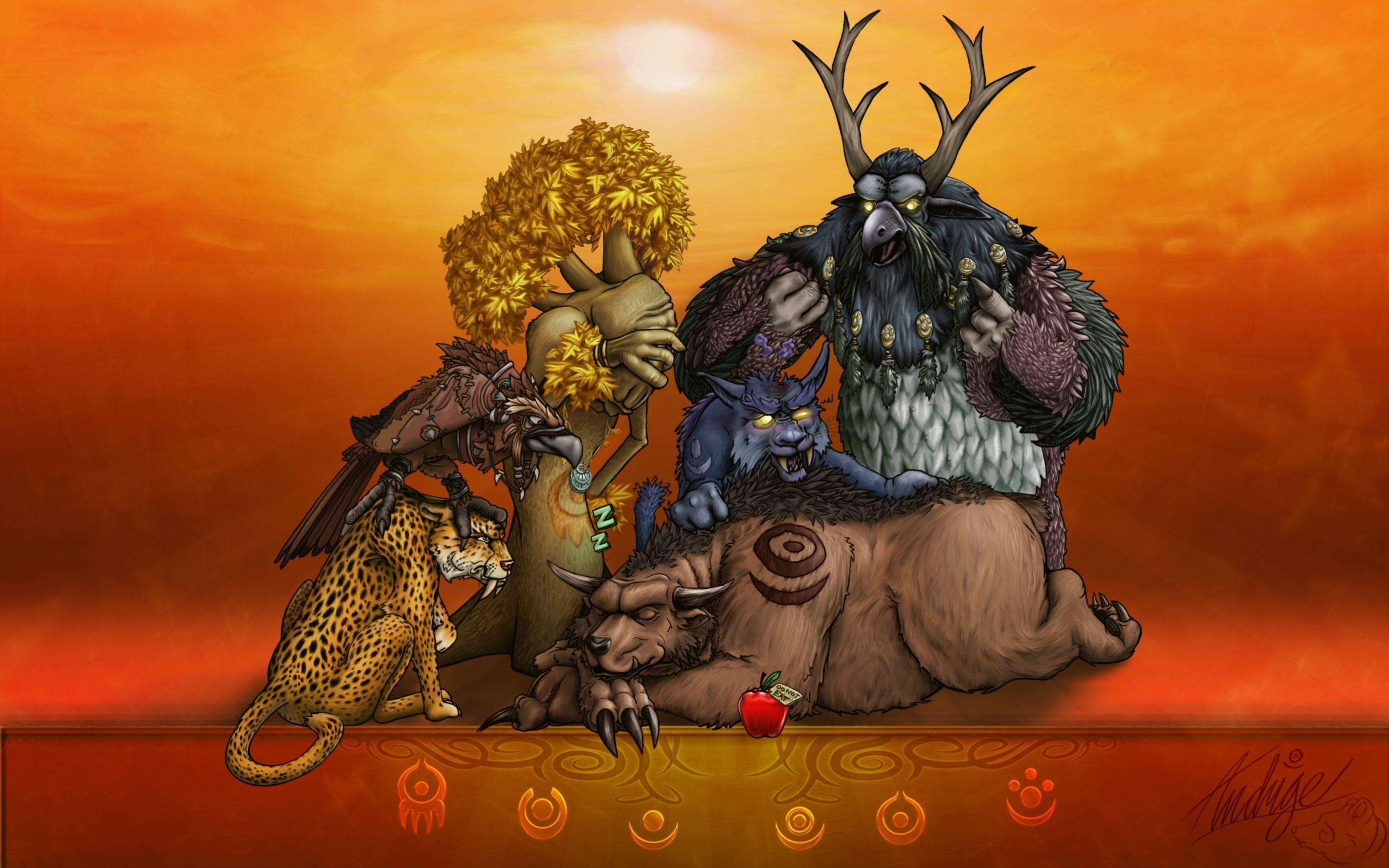 Old Druid Wallpaper - World Of Warcraft Wallpaper Druid , HD Wallpaper & Backgrounds