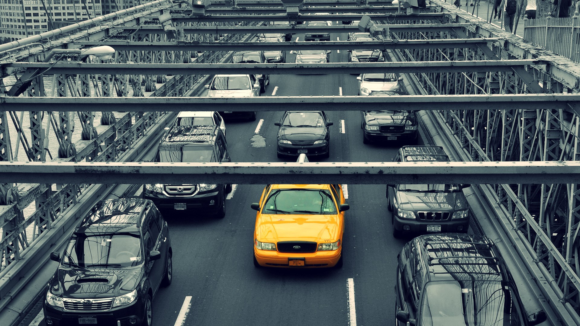 Wallpaper Cars - Brooklyn Bridge , HD Wallpaper & Backgrounds