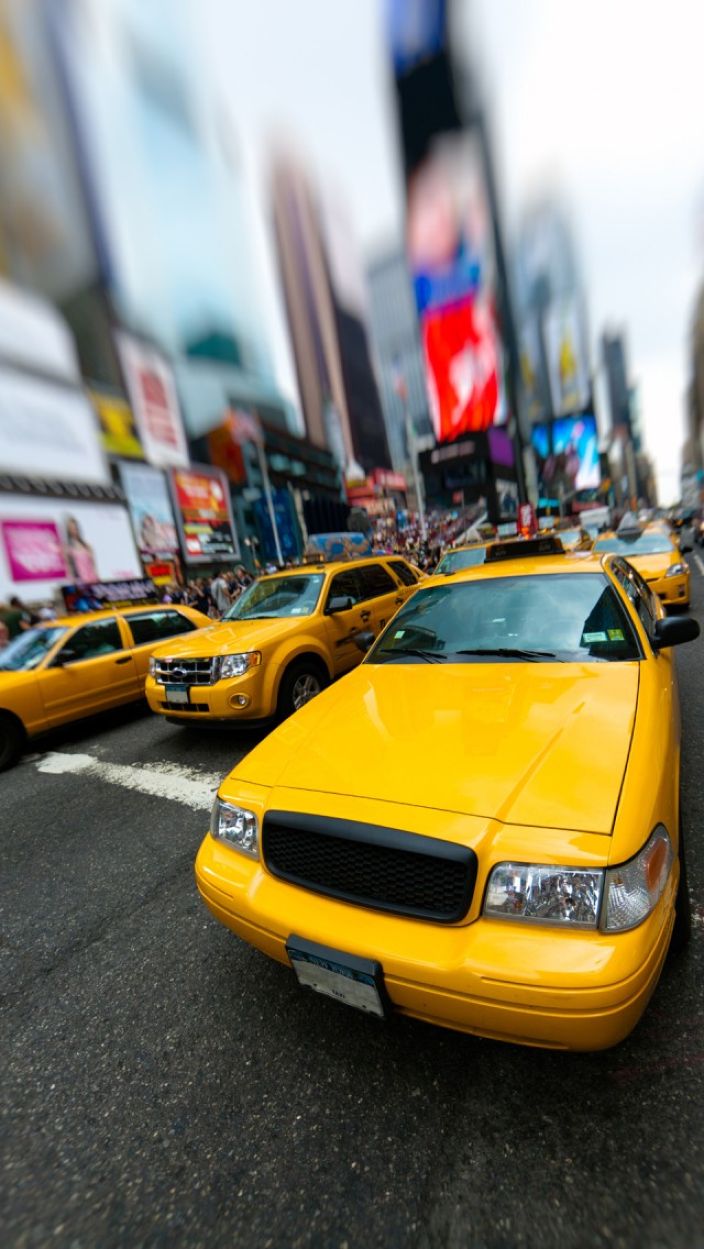 City Hd Taxi New York Iphone 5 Wallpaper - New York Taxi Iphone 6 , HD Wallpaper & Backgrounds