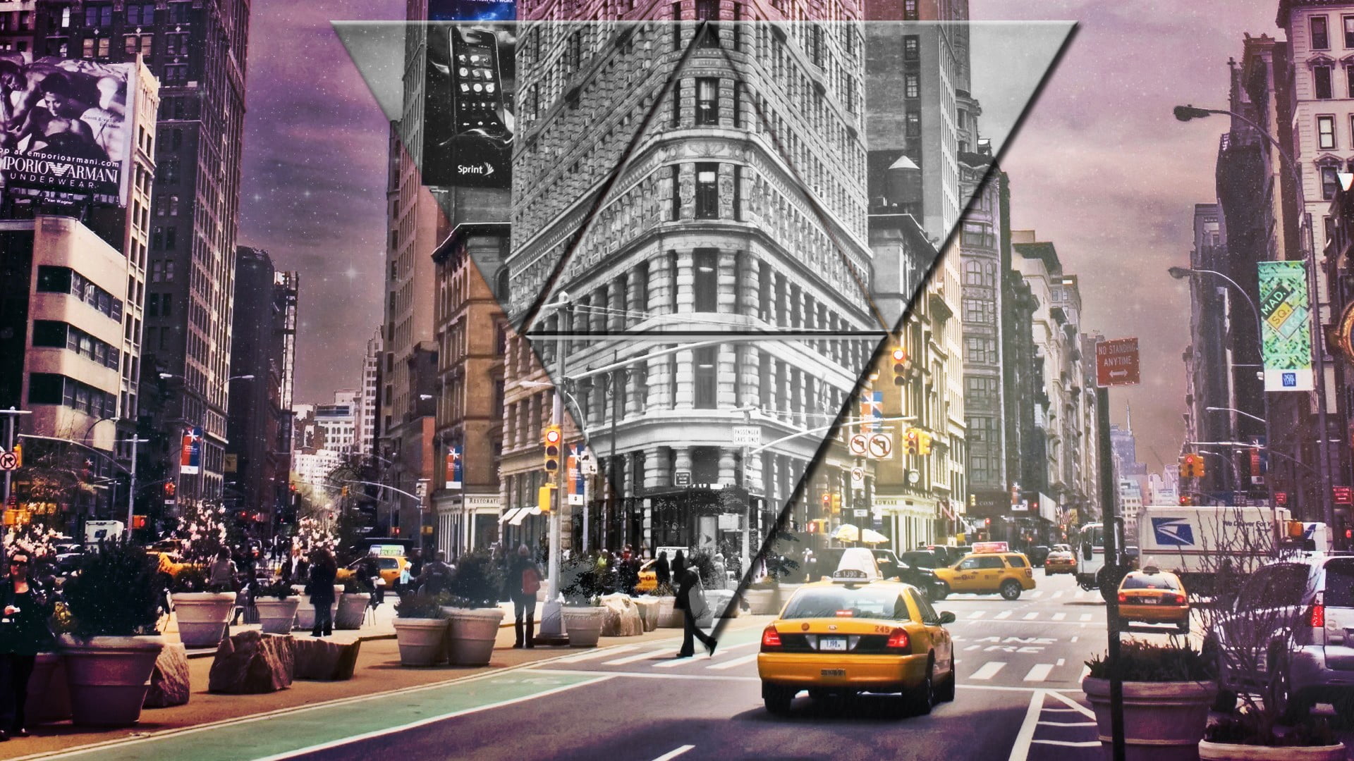 Yellow Car, New York City, New York Taxi, Street, City - New York City Street Hd , HD Wallpaper & Backgrounds