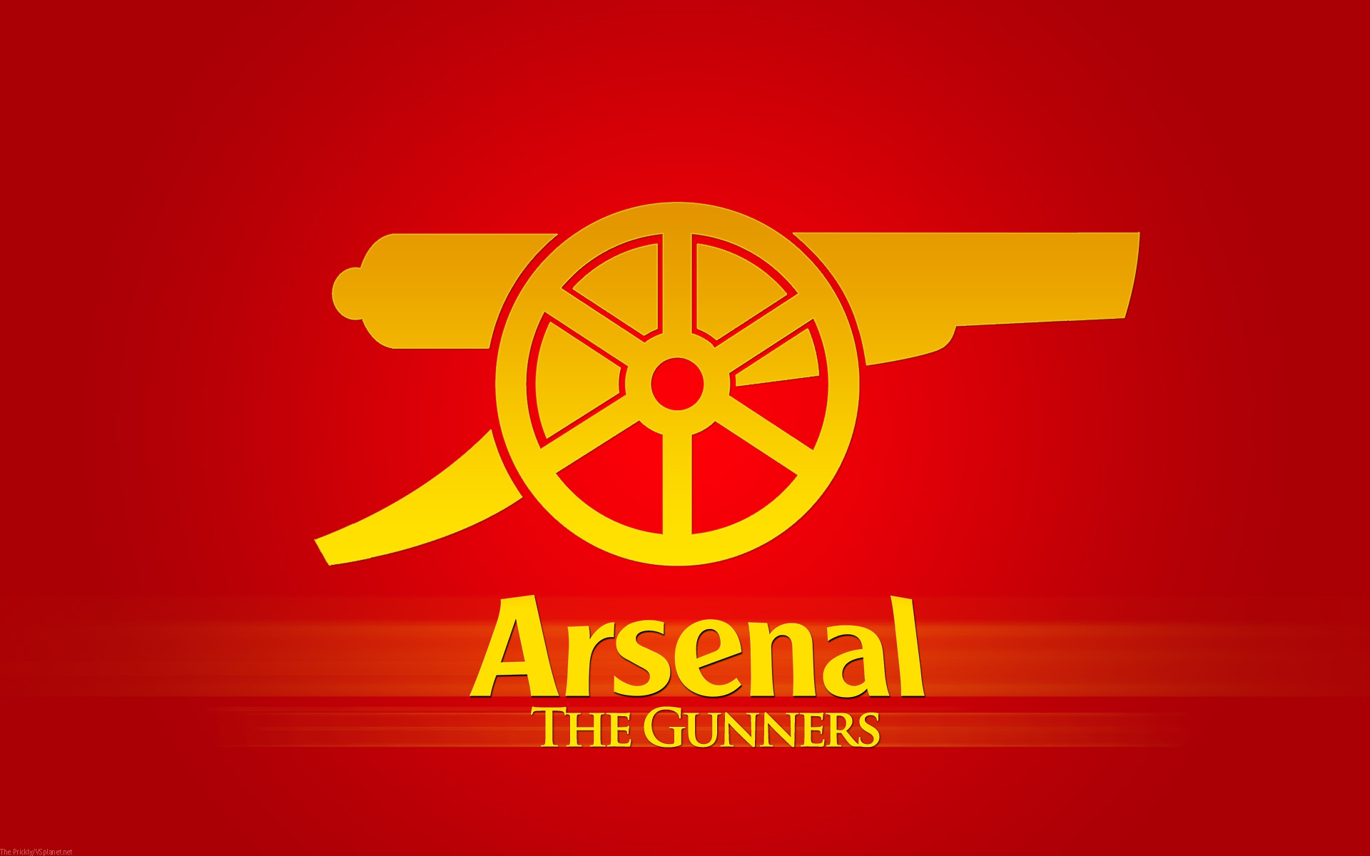 Fc Logo On Red Background The Gunners 1920x1200 Wide - Arsenal Fc , HD Wallpaper & Backgrounds