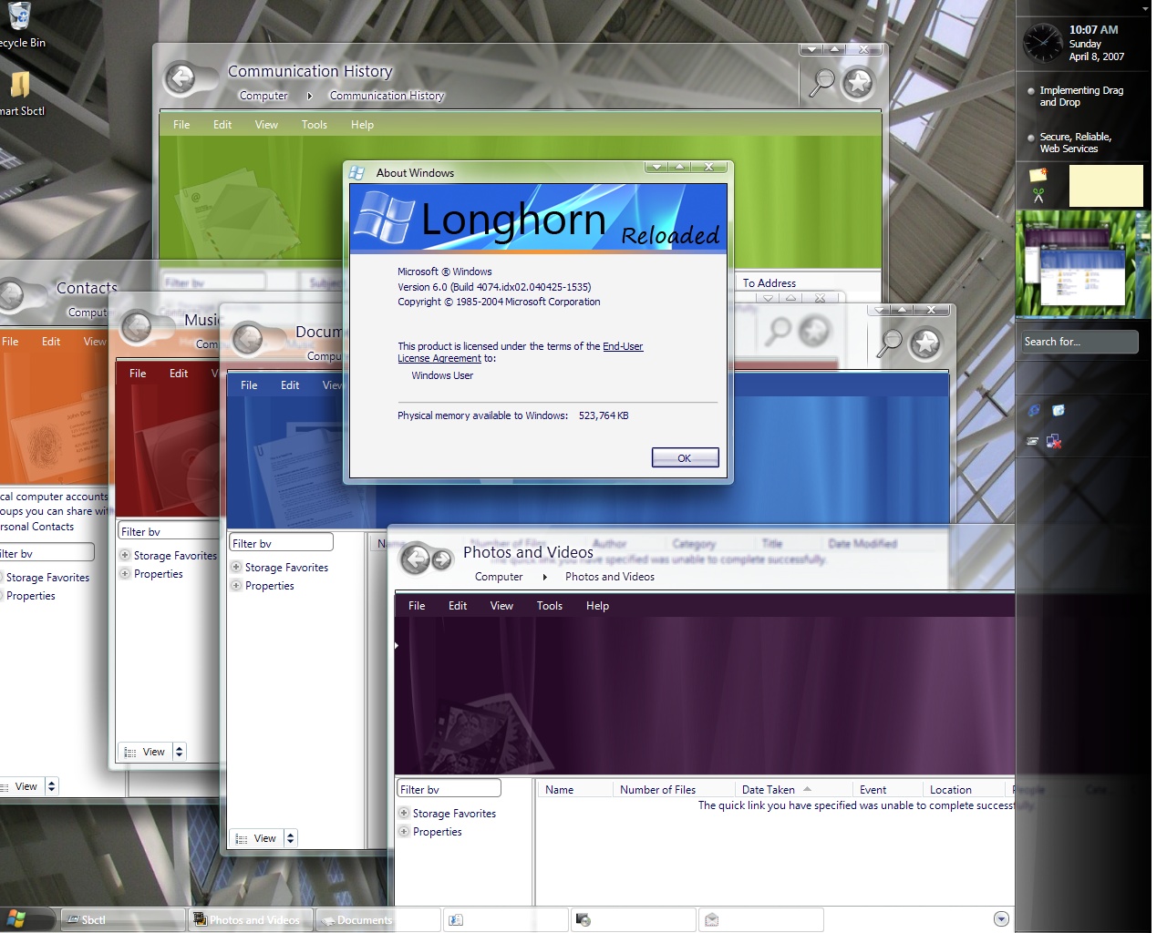 Enthusiasts Progress With Plans To Resurrect Windows - Windows Longhorn , HD Wallpaper & Backgrounds