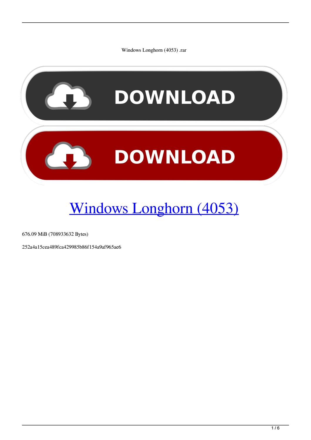 Windows Longhorn - Download Button , HD Wallpaper & Backgrounds