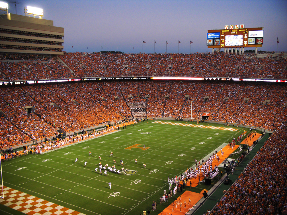 University Of Tennessee Football Wallpaper - 100 000 Seat Stadium , HD Wallpaper & Backgrounds