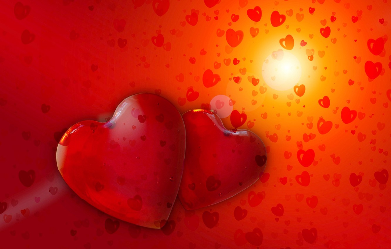 Photo Wallpaper Love, Heart, Lovers, Heart, Valentine's - Valentine Hd , HD Wallpaper & Backgrounds