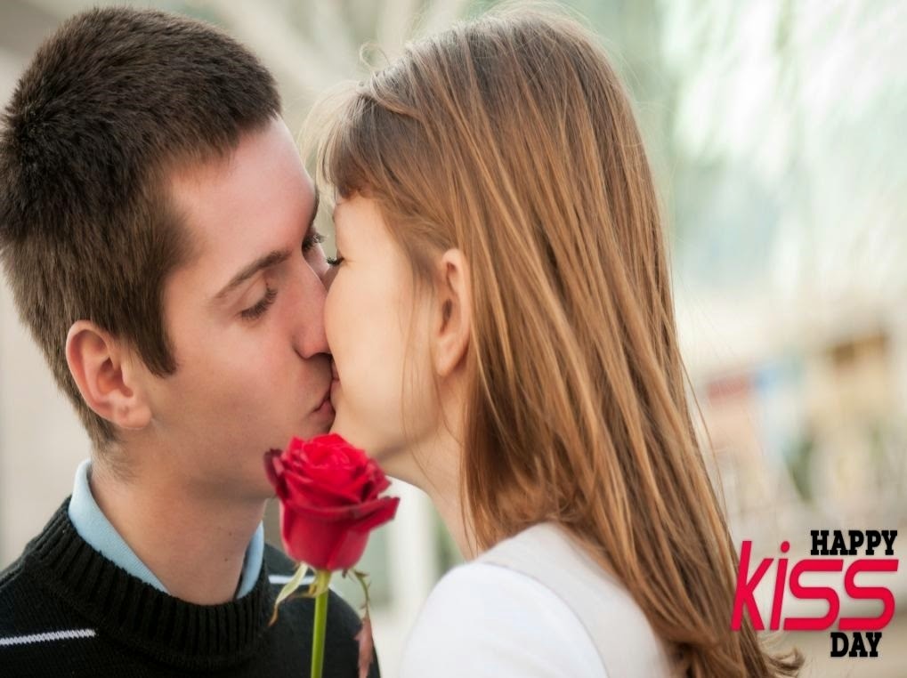 Happy Kissing Day 2015 Wallpapers - Rose Day With Kiss , HD Wallpaper & Backgrounds