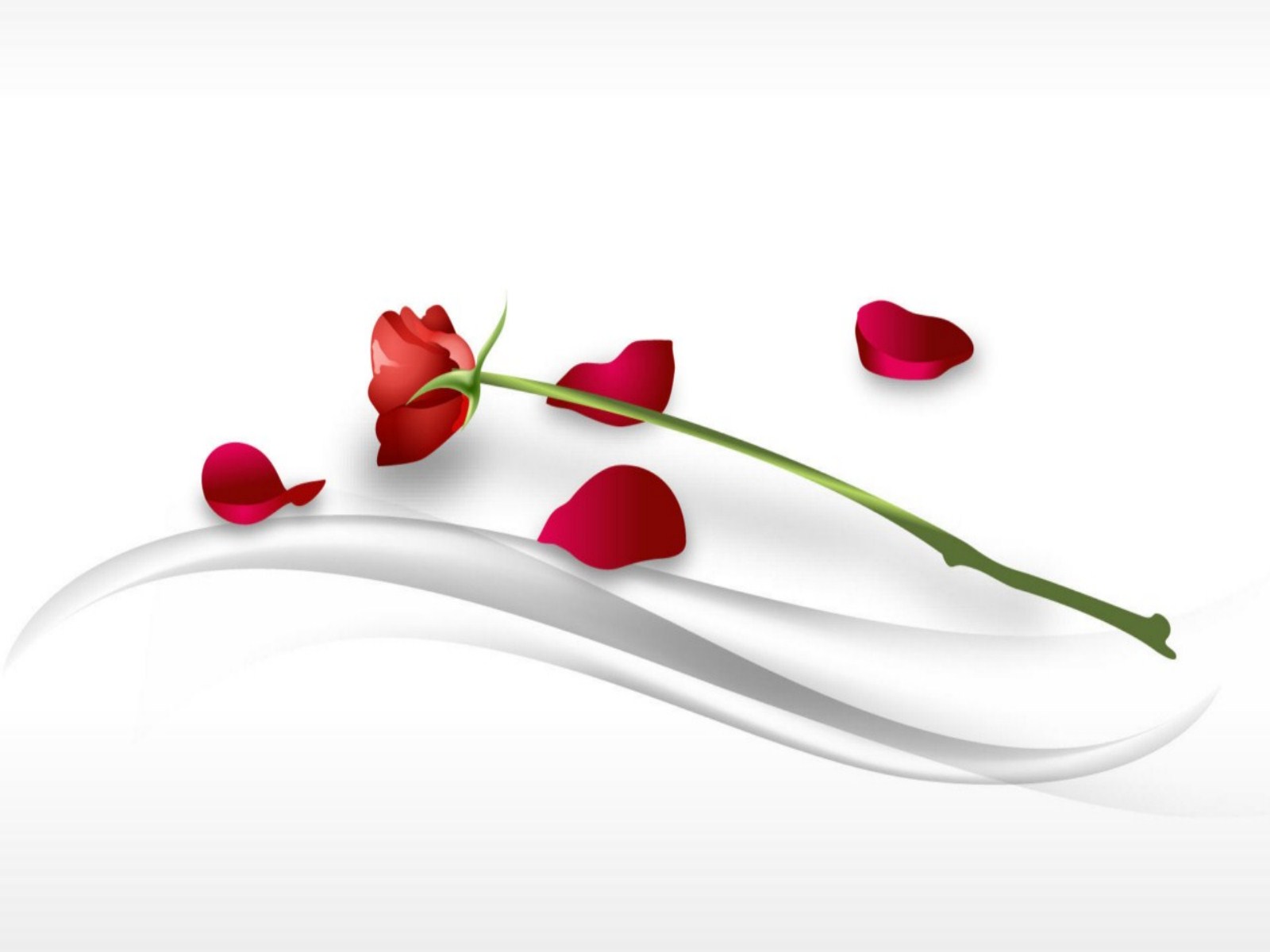 Valentine Roses Vector Picture - Love You Gulab Ke Phool , HD Wallpaper & Backgrounds
