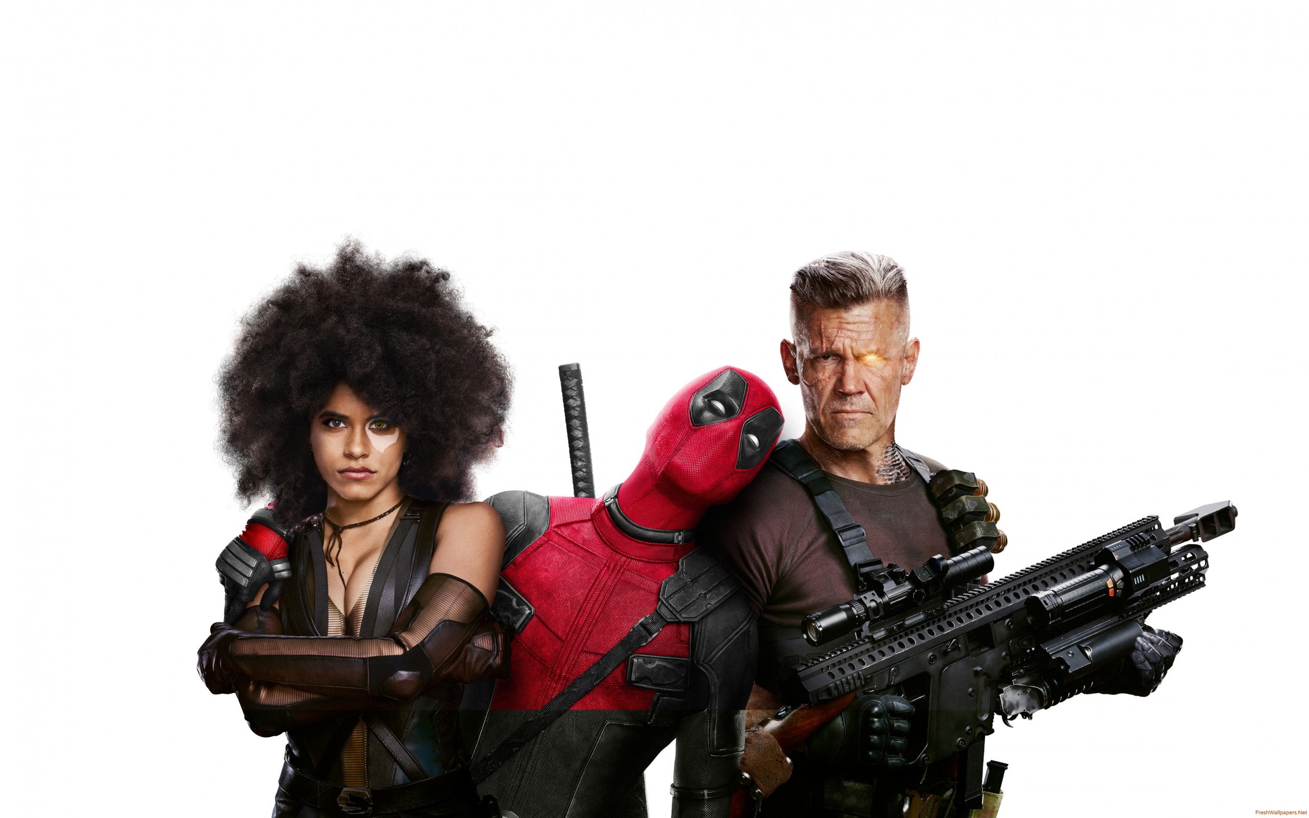 Domino Deadpool And Cable In Deadpool 2 Wallpaper - Deadpool 2 Cable Domino , HD Wallpaper & Backgrounds