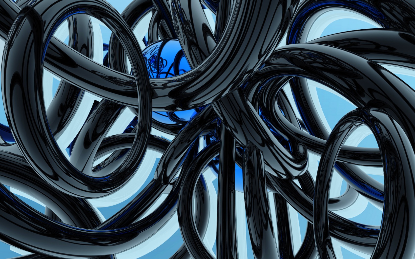 Black And Blue Wallpaper Abstract 3d Wallpapers - Abstract Wallpapers For Laptops , HD Wallpaper & Backgrounds