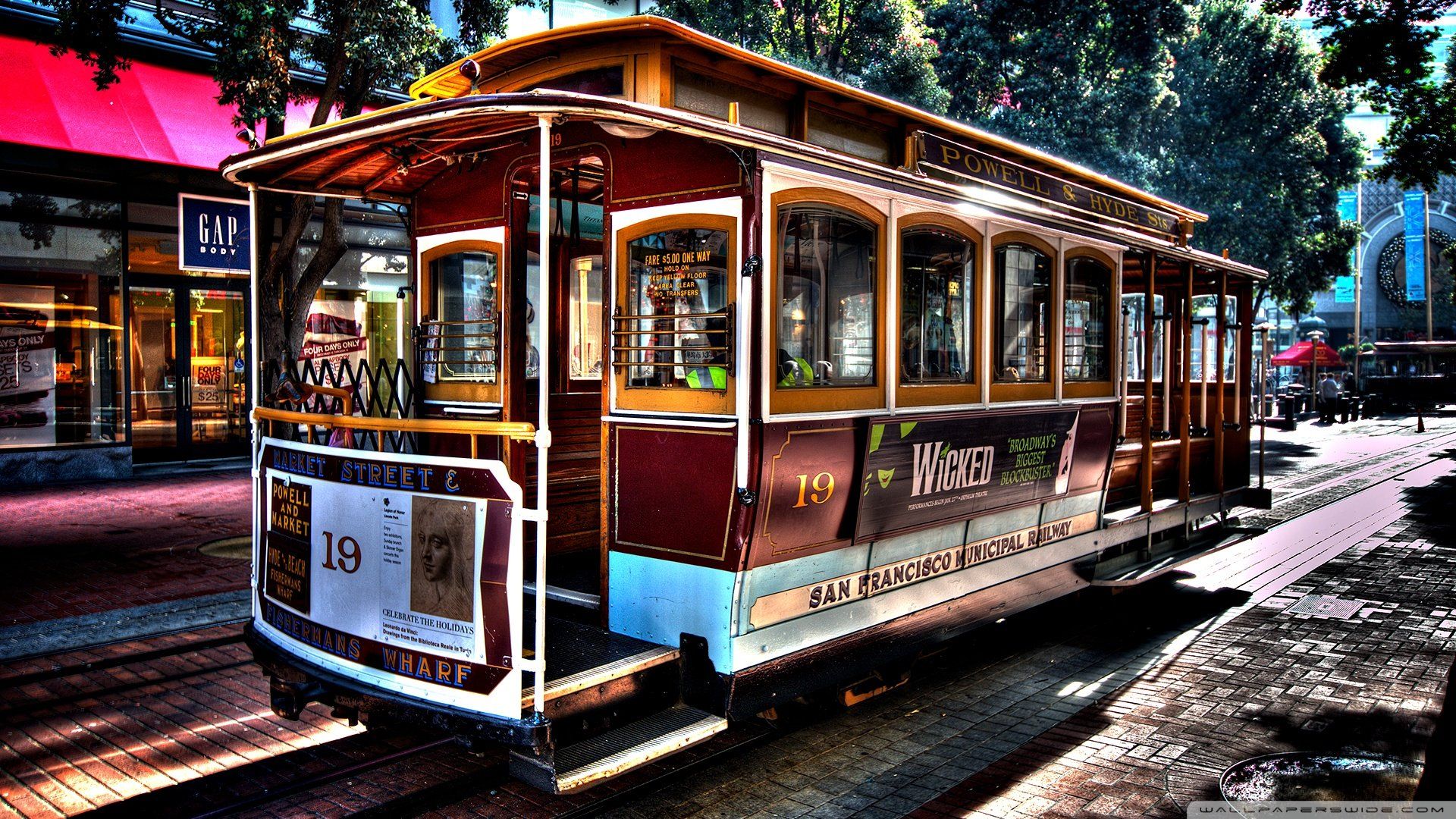 Paintings - Cable Car San Francisco , HD Wallpaper & Backgrounds