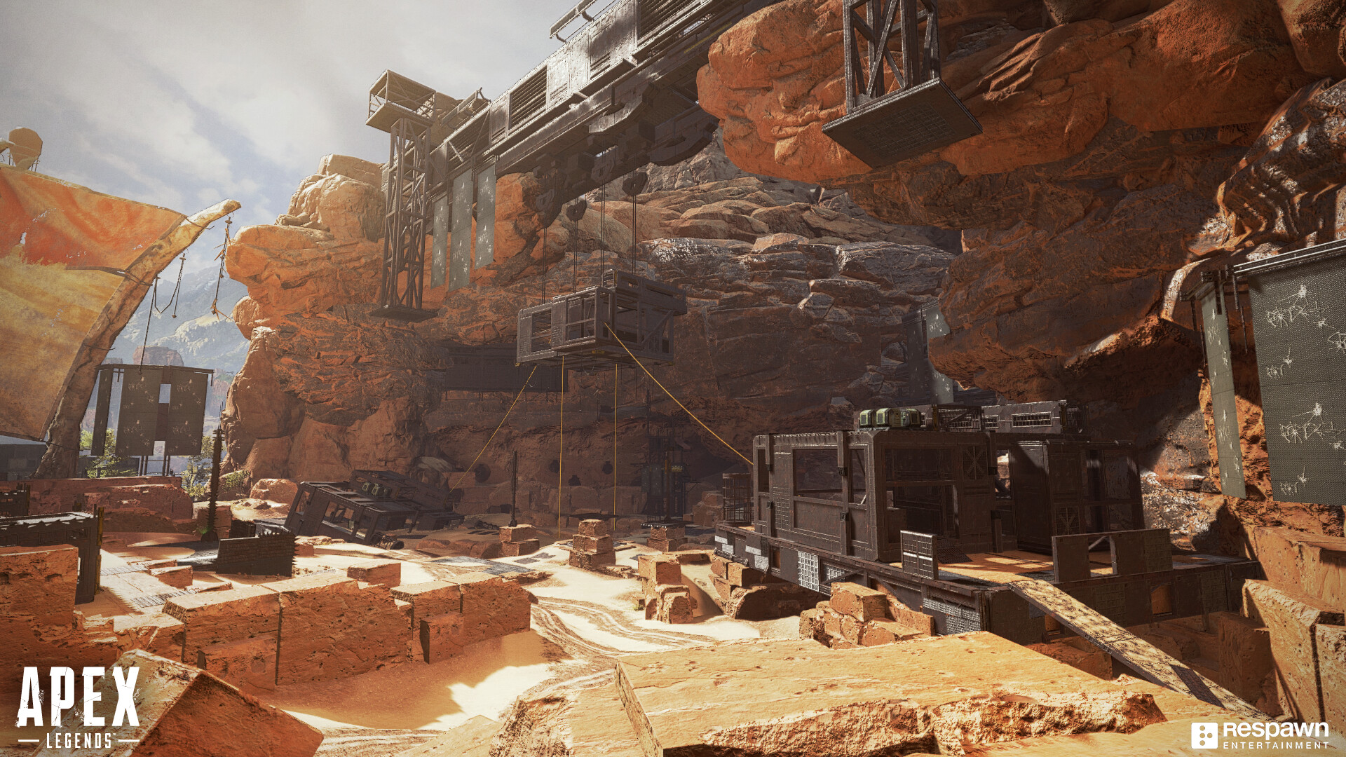 Here Is The Shot Of The Thunderdome Zone In The Map - Skull Town Apex Legends , HD Wallpaper & Backgrounds