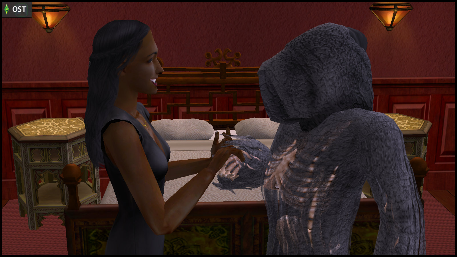 Thanatos Grimm Acts On His Feelings For Olive Specter - Sims 2 Olive Specter Grim Reaper , HD Wallpaper & Backgrounds