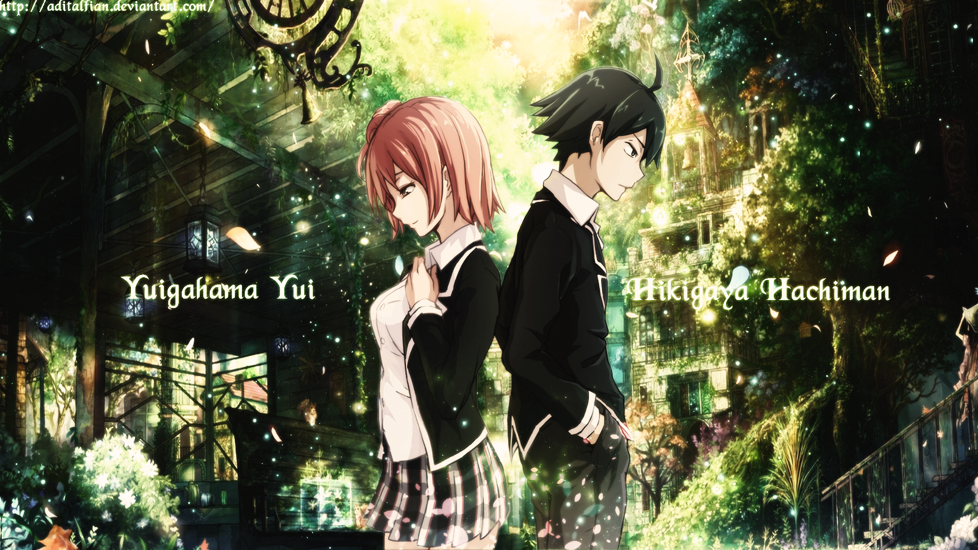 Hd Wallpaper - Fantasy Pretty Anime Backgrounds , HD Wallpaper & Backgrounds