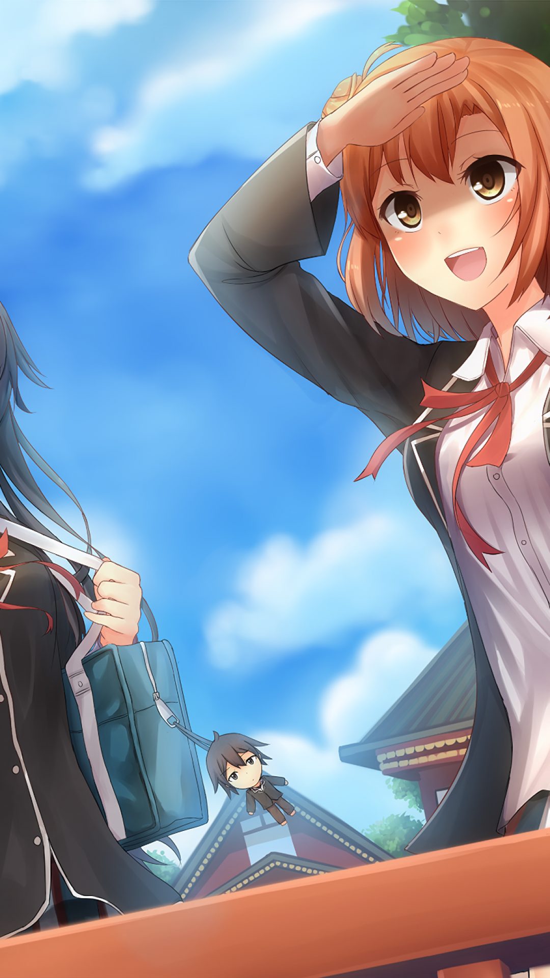 Oregairu, Yui Yuigahama, Yukino Yukinoshita, School - Oregairu , HD Wallpaper & Backgrounds