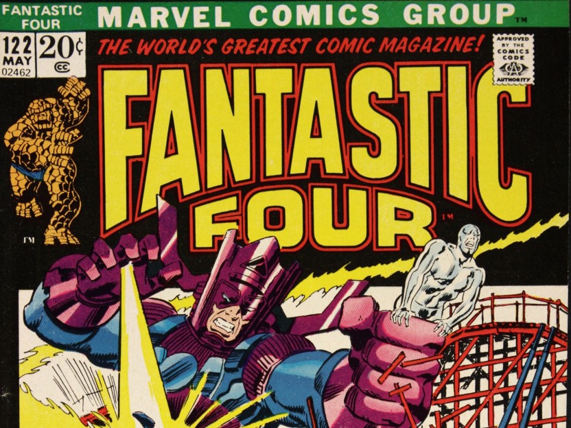 Comics Fantastic Four Galactus Silver Surfer The Thing - Fantastic Four , HD Wallpaper & Backgrounds