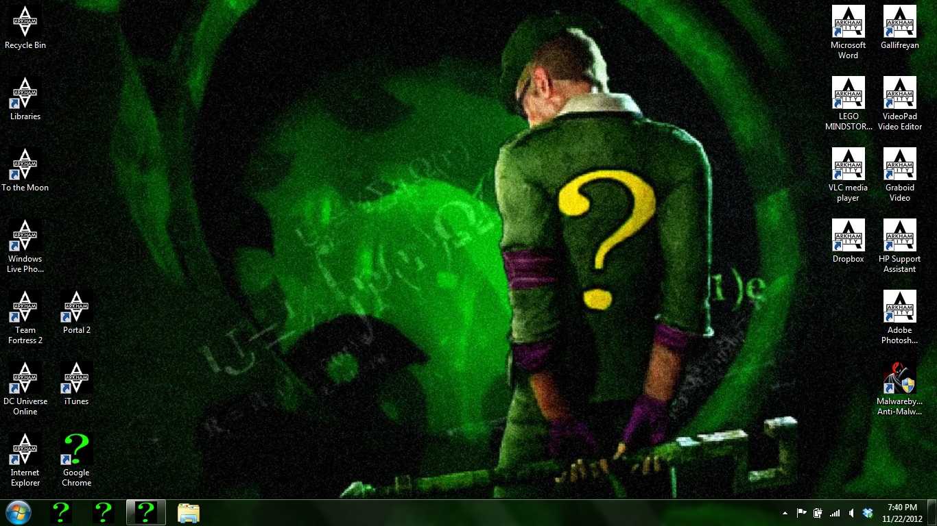 The Riddler Wallpaper Hd - Riddler Desktop , HD Wallpaper & Backgrounds