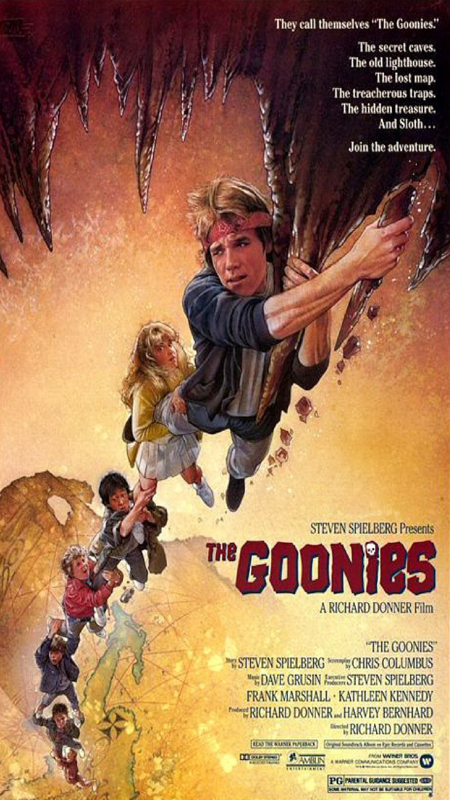 The Goonies Galaxy Note 4 Wallpaper Archives Wallpapers - Goonies 1985 Movie Poster , HD Wallpaper & Backgrounds