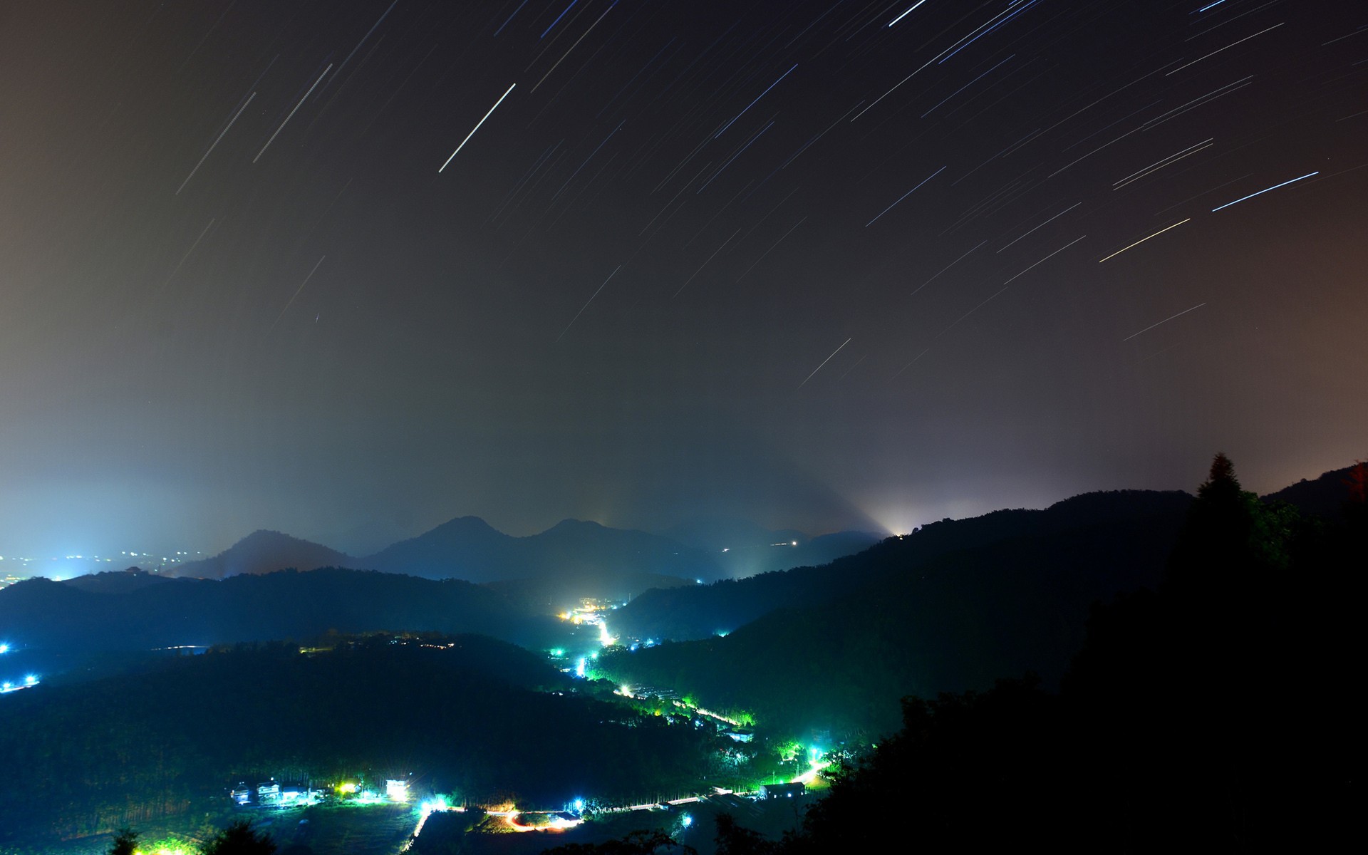 Night Stars Long Exposure Wallpapers And Images - Nantou County Police Bureau , HD Wallpaper & Backgrounds