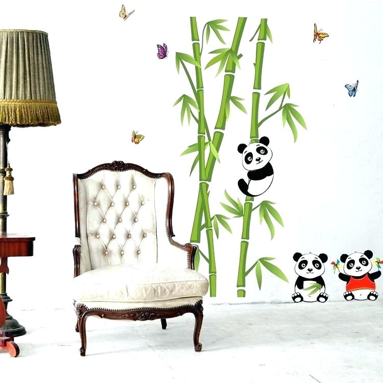 Monkey Wall Art Wall Art Stickers Dragon Out Of The - Paintings Of Bamboo On Wall , HD Wallpaper & Backgrounds