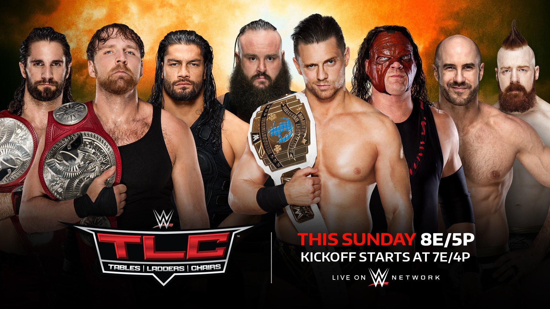 8 - Wwe Tlc Tables Ladders And Chairs 2017 , HD Wallpaper & Backgrounds