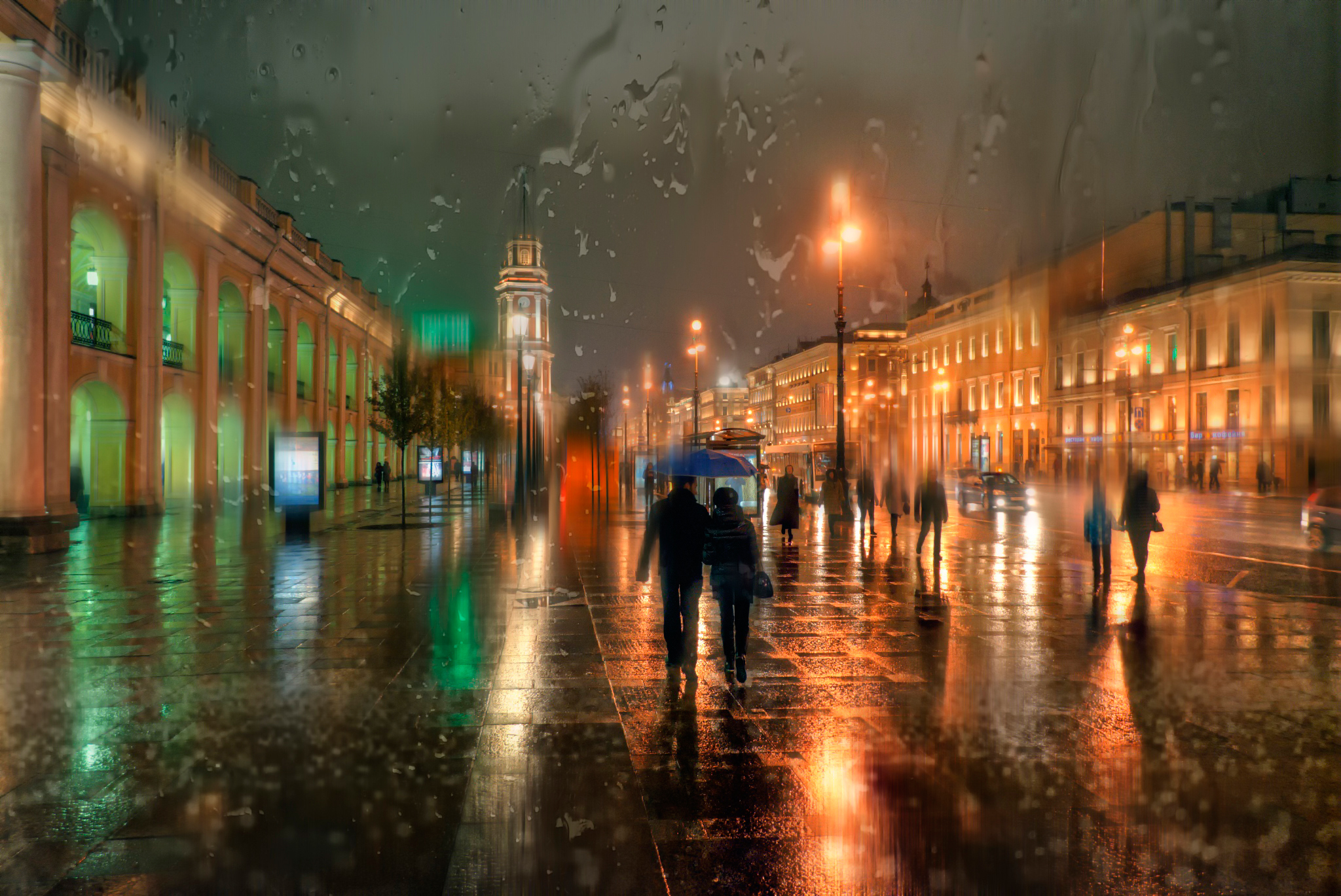 Wallpaper - Evening Rain , HD Wallpaper & Backgrounds