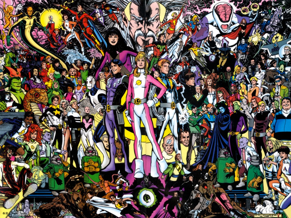 Comic Wallpaper - Legion Of Super Heroes Reboot , HD Wallpaper & Backgrounds
