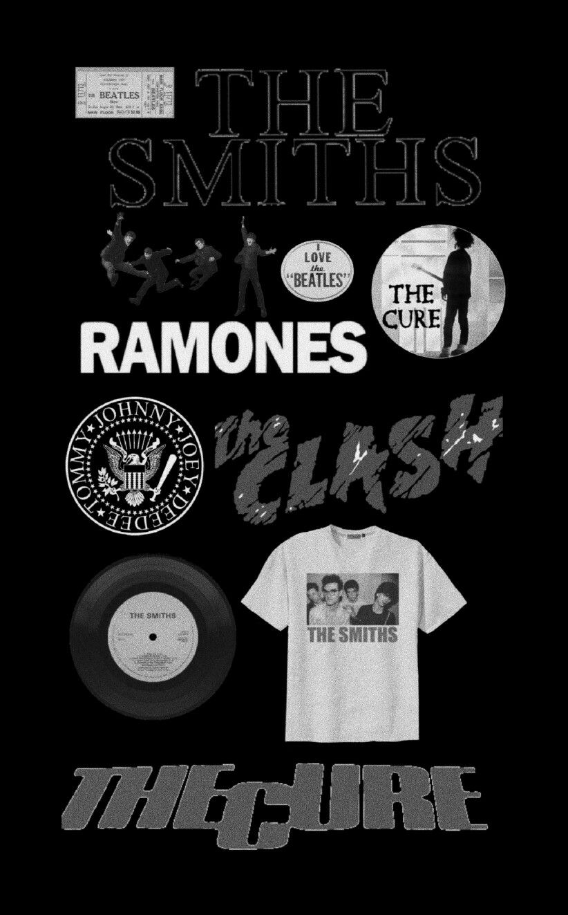 80s Wallpaper The Beatles Ramones The Cure The Smiths - Cure , HD Wallpaper & Backgrounds