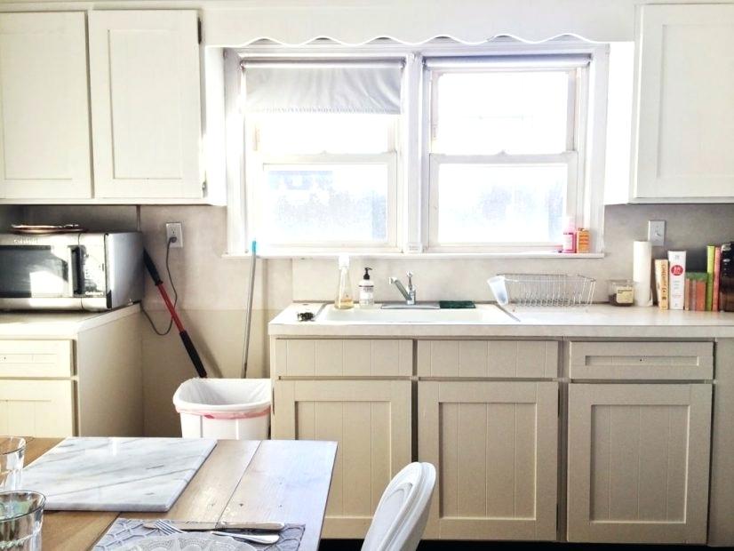 Pantry Wallpaper Cabinets Painted Shaker Style Kitchen Trim On
