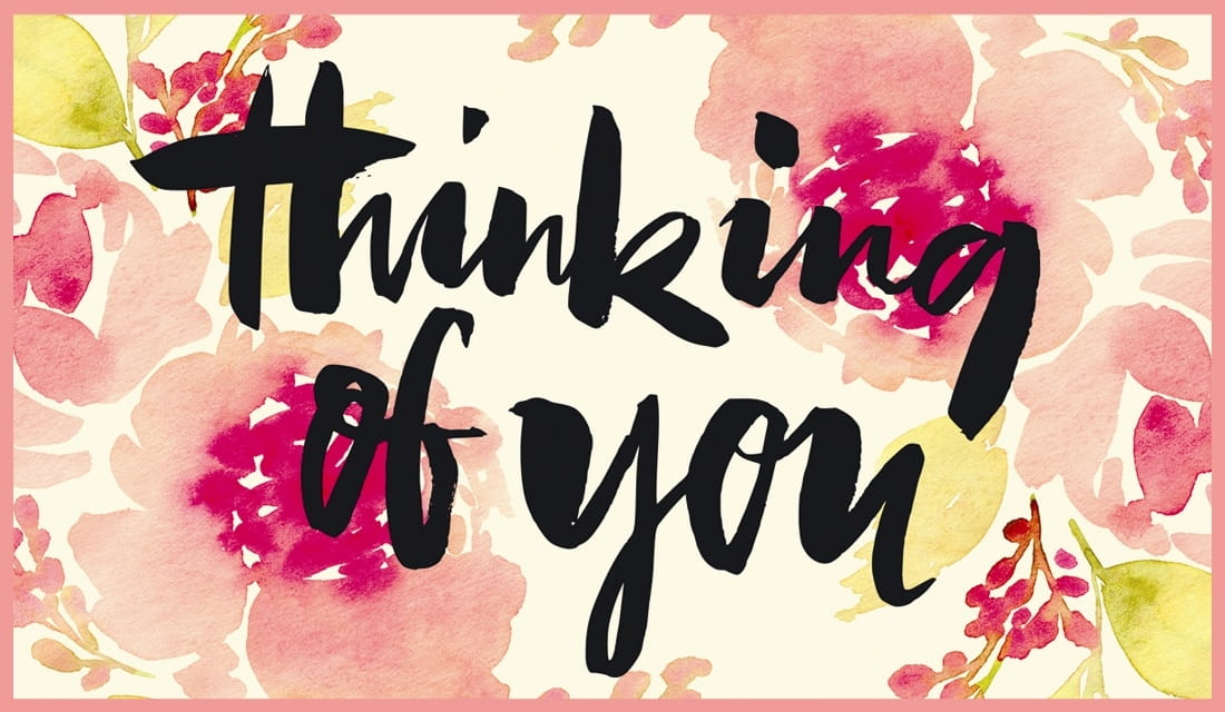 Thinking Of You Wallpaper - Thinking Of You Watercolor , HD Wallpaper & Backgrounds