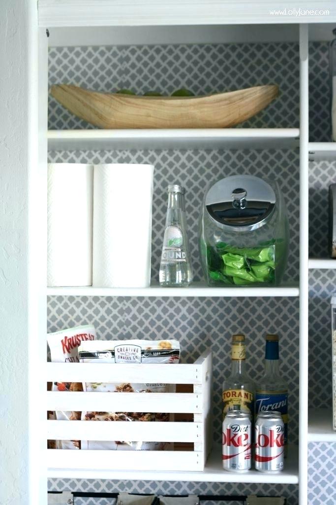 Pantry Wallpaper Cute And Fresh Pantry Makeover In - Pantry Shelves Contact Paper Makeover , HD Wallpaper & Backgrounds