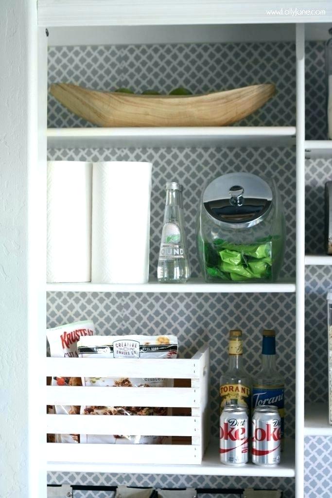 Pantry Wallpaper Cute And Fresh Pantry Makeover In Pantry