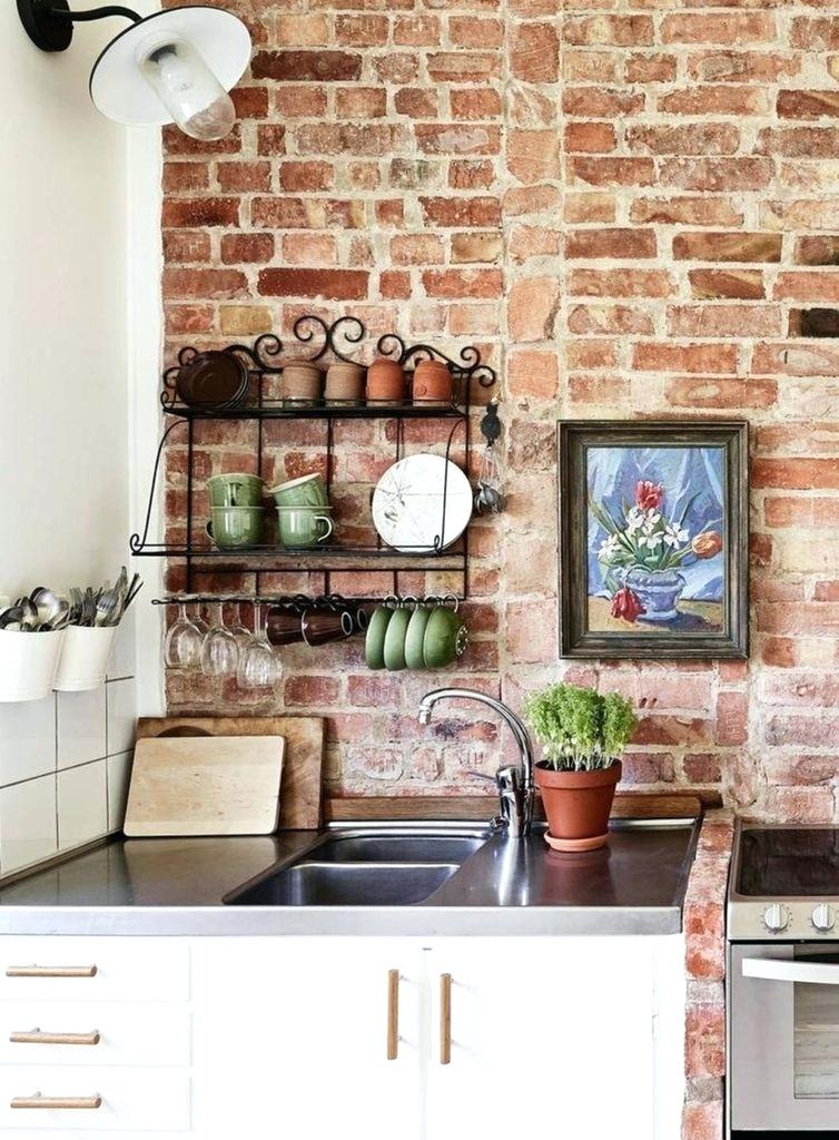 Kitchen Backsplash Brick Kitchen Lighting Brick Kitchen - Interior Design Exposed Brick Wall , HD Wallpaper & Backgrounds