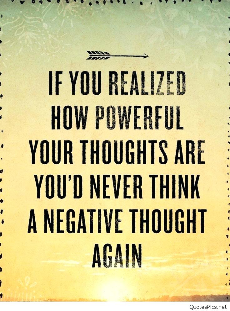 Positive Thinking Quotes Wallpapers Hd Negative Thoughts - Poster , HD Wallpaper & Backgrounds