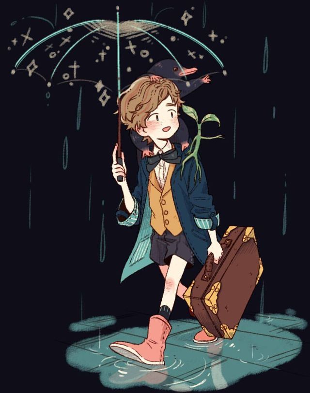 Newt Scamander Wallpaper Fantastic Beasts Umbrella Spell (1278307