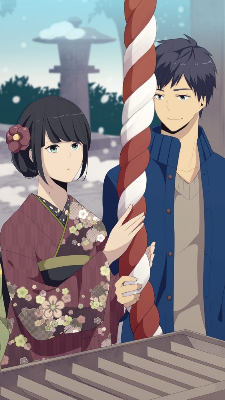 Relife, Kaizaki Arata, Hishiro Chizuru, Festival, Yukata, - Kaizaki Arata X Hishiro Chizuru , HD Wallpaper & Backgrounds