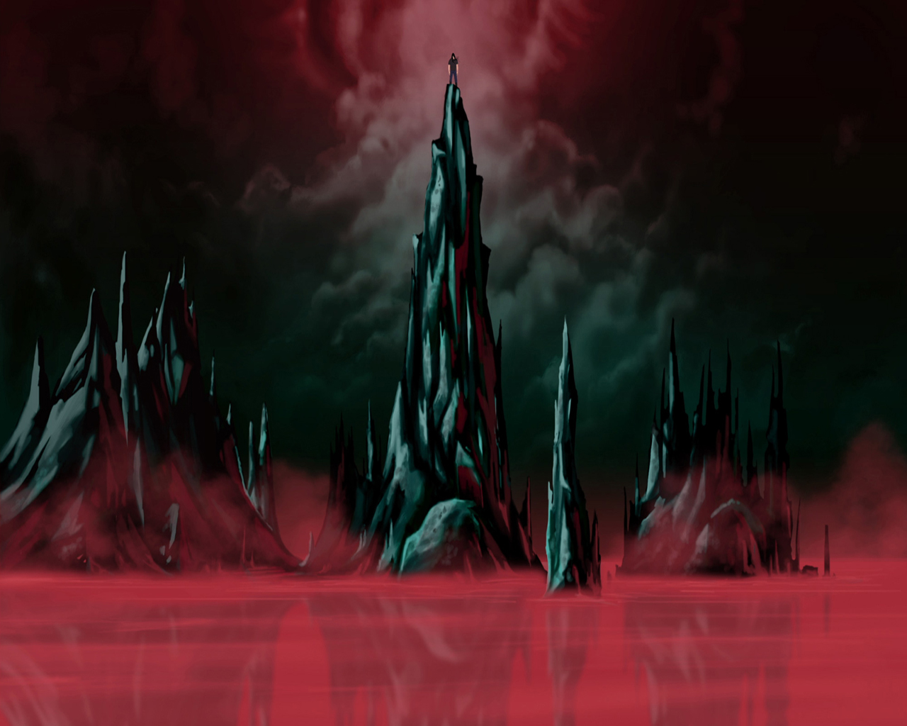 Metalocalypse Nathan Wallpaper - Fantasy Blood Lake , HD Wallpaper & Backgrounds