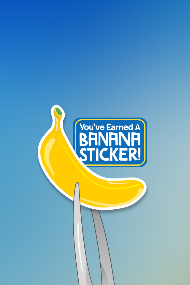 Banana Sticker Wallpaper For Iphone4 - Saba Banana , HD Wallpaper & Backgrounds