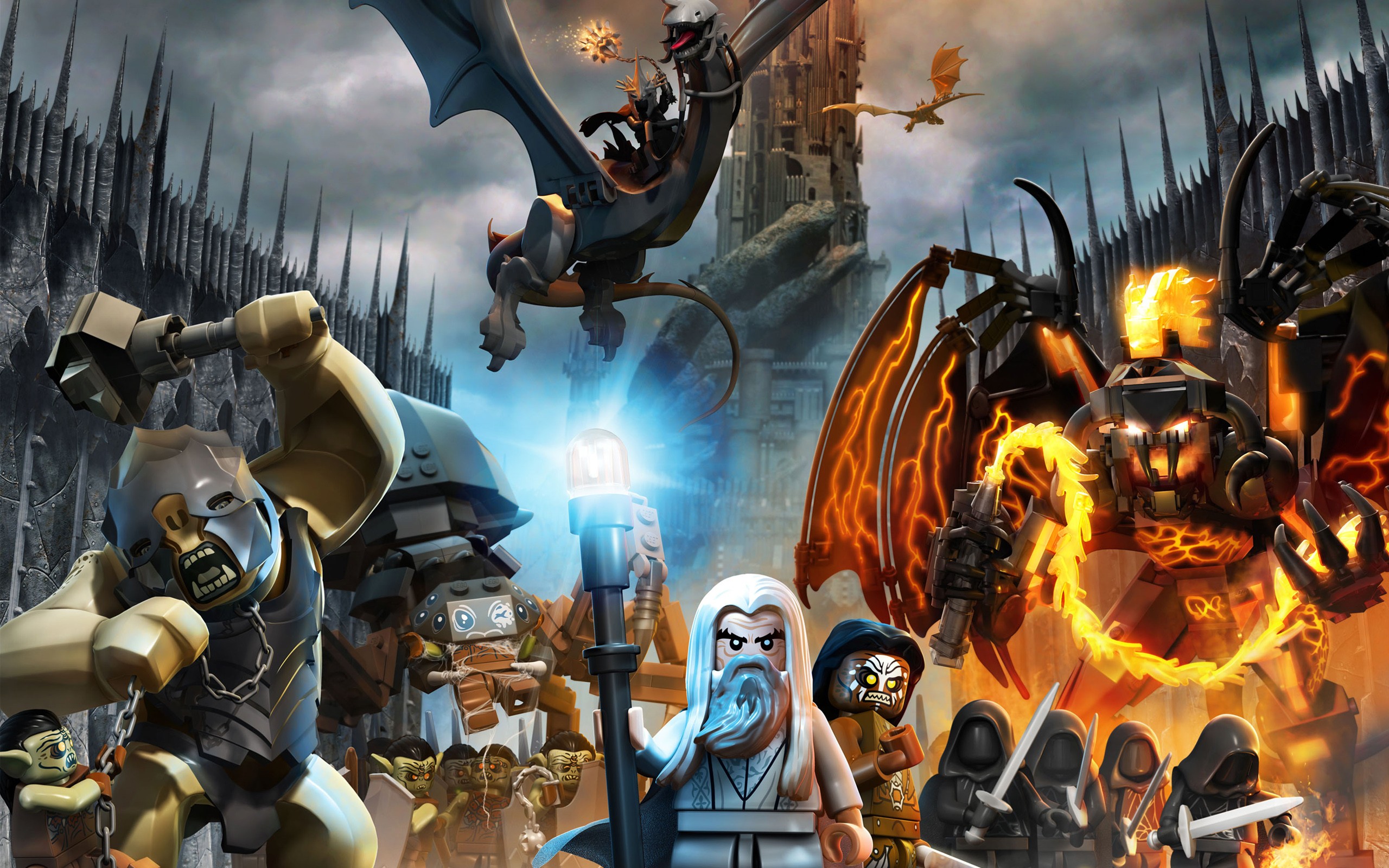 Lego The Hobbit Wallpaper - Lego Lord Of The Rings , HD Wallpaper & Backgrounds