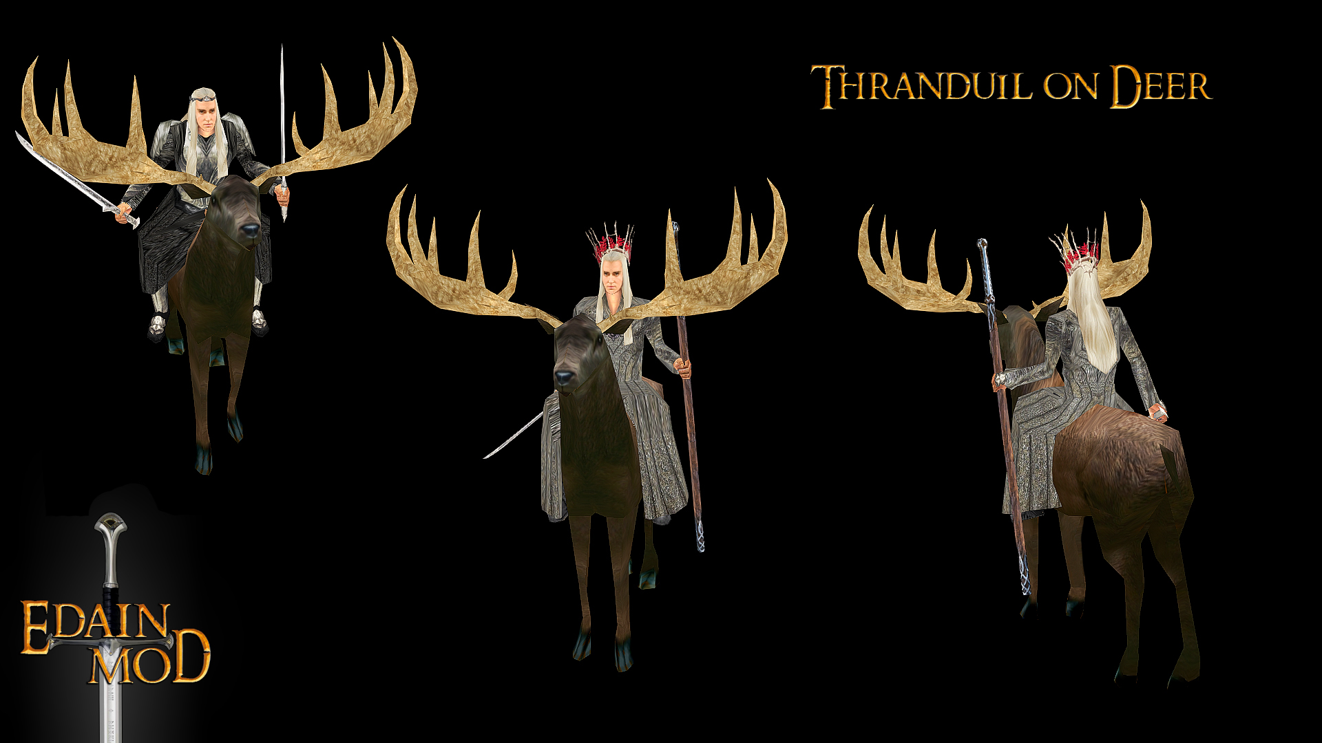 Report Rss Thranduil On Deer - Reindeer , HD Wallpaper & Backgrounds