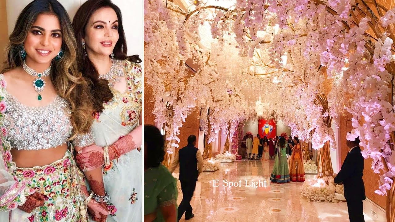 Ambani Son Akash Ambani's Wedding Reception - Isha Ambani Wedding Decorations , HD Wallpaper & Backgrounds