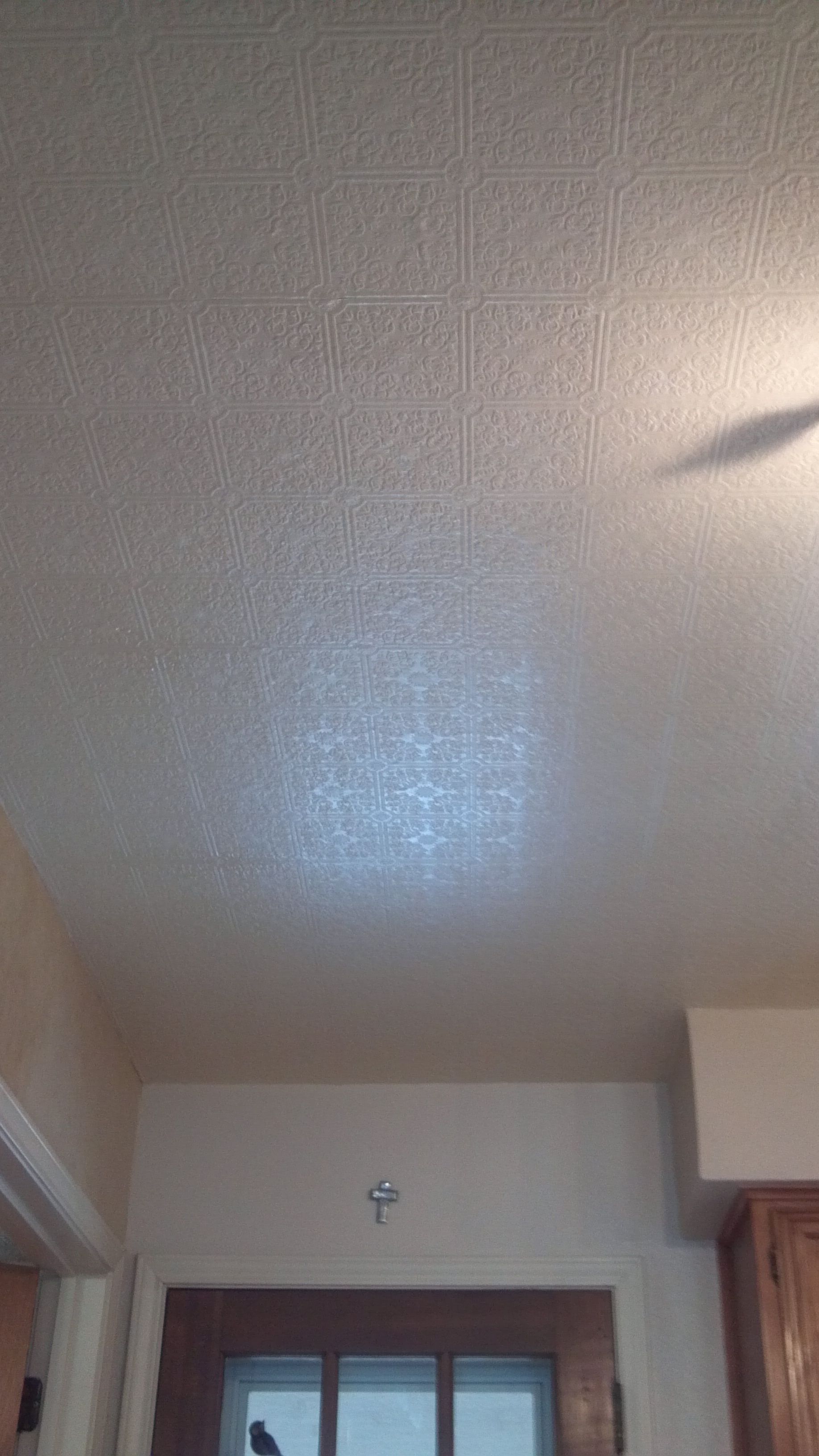 Painted Benjamin Moore Navajo White Semi-gloss, This - Ceiling , HD Wallpaper & Backgrounds