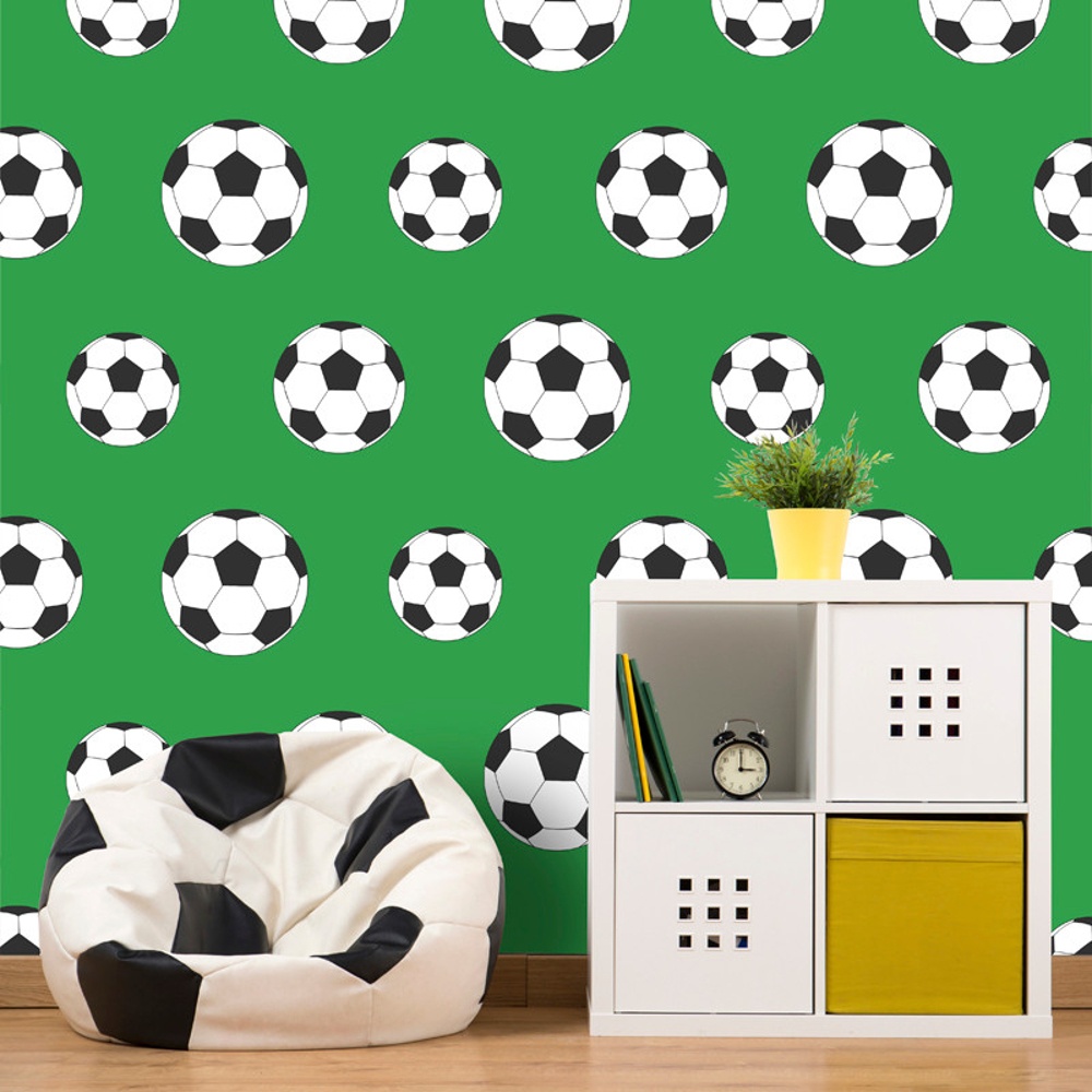 Belgravia Moda Childrens Football Pattern Goal Soccer - Football Bedroom , HD Wallpaper & Backgrounds